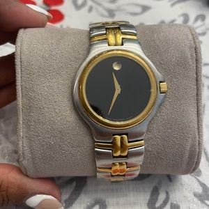 Movado two tone watch